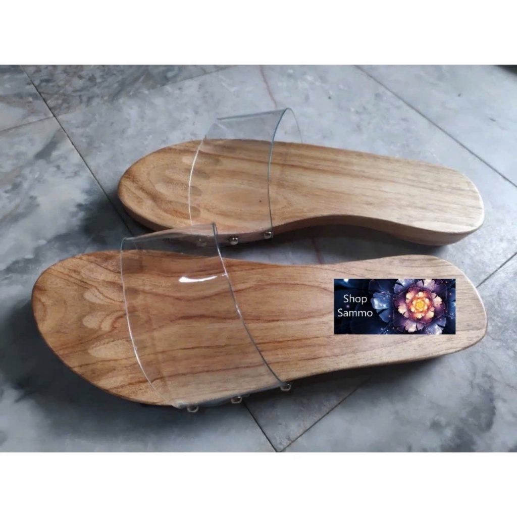 Guốc Gỗ Guốc Mộc Truyền Thống ( đế cao su 2 lớp  )