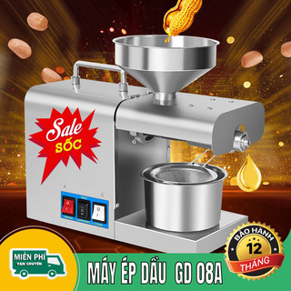  Máy ép dầu lạc Dầu lạc Vừng Đậu tương Đậu Xanh Đậu đỏ GD08A. Công Suất 820W. Chất Lượng cao bảo hành 12 tháng 