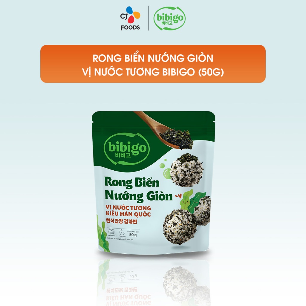 [BIBIGO] Rong biển rắc cơm trộn cơm vị nước tương Hàn Quốc Bibigo Gói 30g
