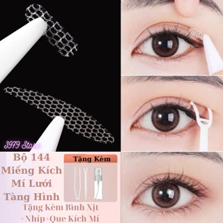180 Miếng Kích Mí Lưới Mini & 96 Giọt Nước Tàng Hình Nâng Mí, Chống Chảy Xệ Mí