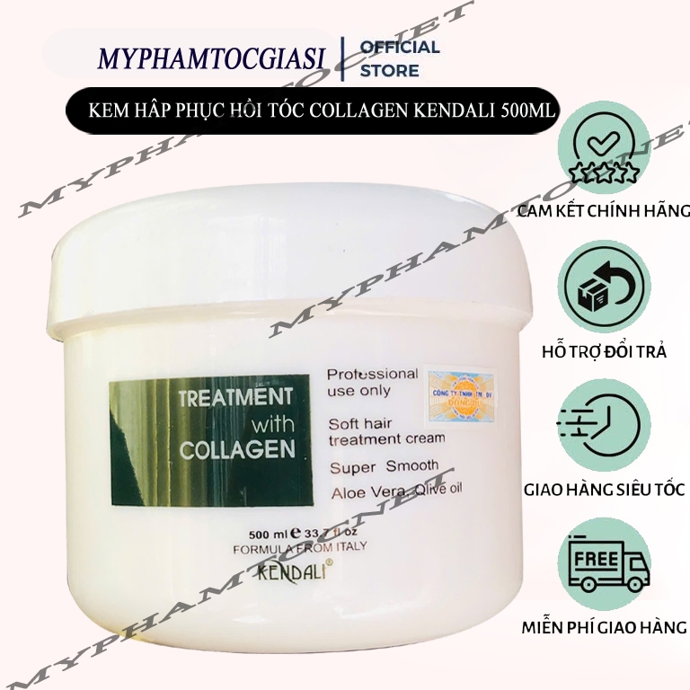 (HÀNG CÔNG TY)  KEM HẤP DẦU Ủ TÓC  COLLAGEN KENDALI 500ML