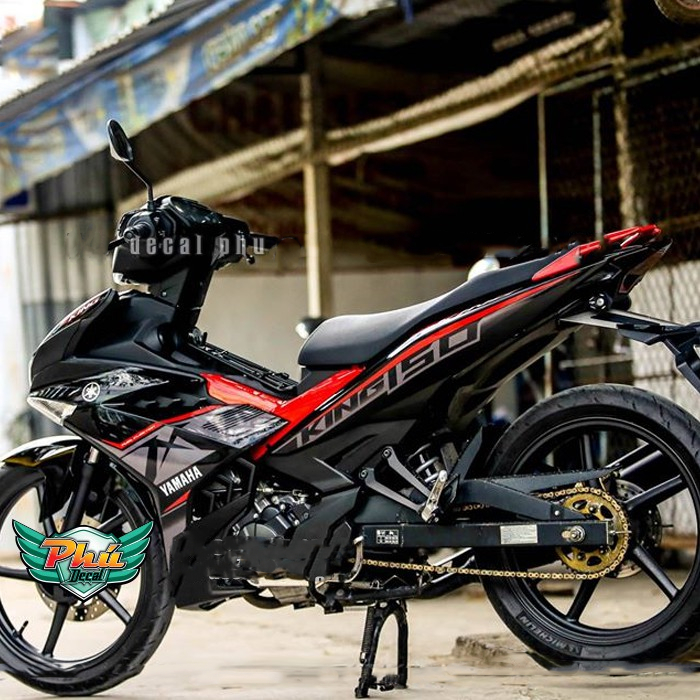 Tem rời EX 150 đen xám đỏ MX KING (P) -1
