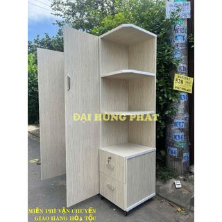 Tủ quần áo 2 cánh kèm kệ nhựa đài loan cao cấp bản lề lõi gỗ miễn phí vận chuyển bảo hành 2 năm tại nhà