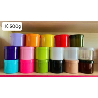 HỦ ĐỰNG KEM 500G : Có Đù màu