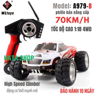 WLToys A979B Xe Đua Điều Khiển Nâng Cấp Tốc Độ Cao 70km/h 1/18 HighSpeed Off-road Động Cơ Mạnh Mẽ RC