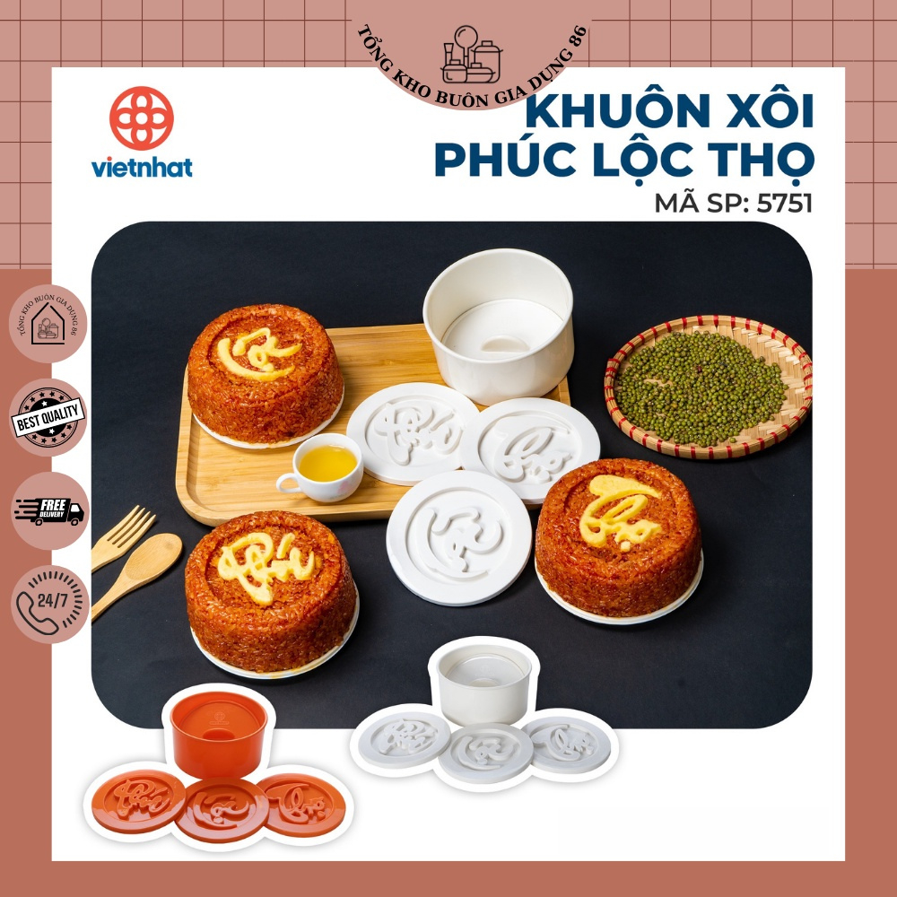Khuôn Xôi Phúc Lộc Thọ Nhựa Việt Nhật 5751