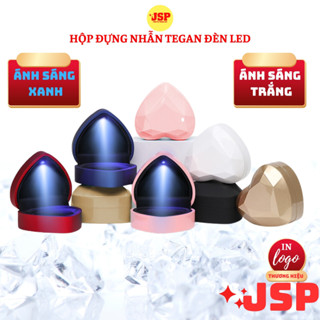 Hộp đựng nhẫn có đèn Trái tim JSP nhận in Logo hộp nhẫn có đèn hộp đựng nhẫn cưới nhẫn cầu hôn