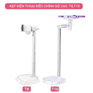 Giá đỡ điện thoại, kẹp điện thoại Livestream trục xoay 360° tùy chỉnh cao độ, góc quay tiện dụng