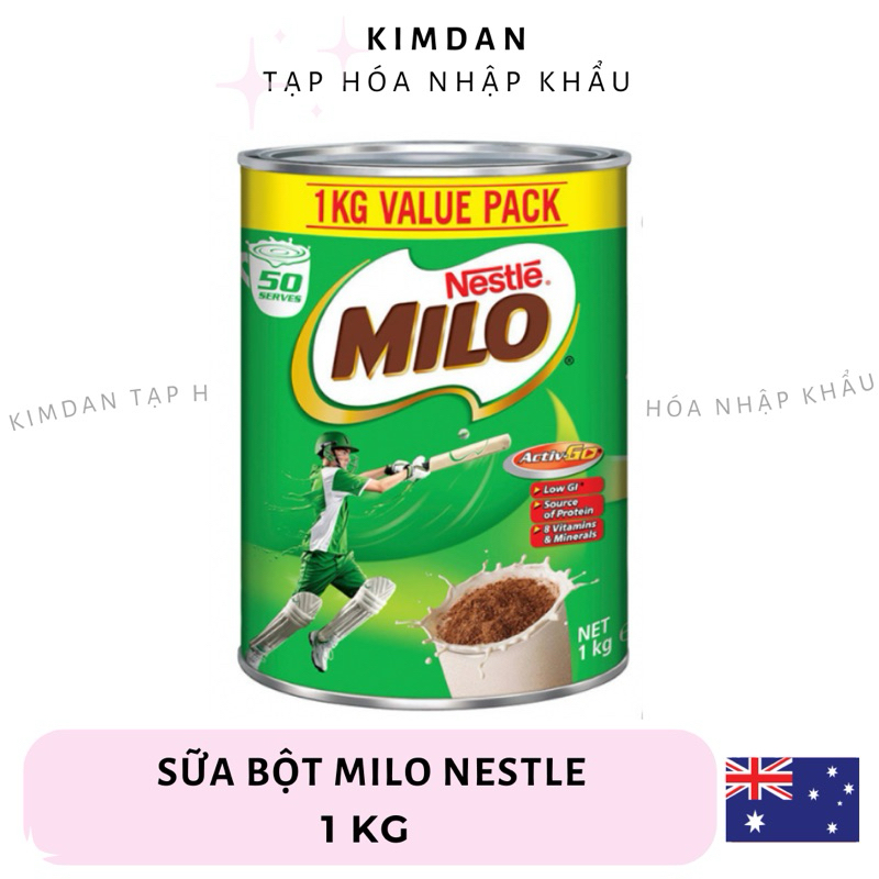 [NHẬP KHẨU ÚC] SỮA BỘT NESTLE MILO ÚC 1KG