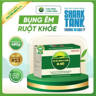 COMBO 3 HỘP Tinh Bột Kháng Dr. Ruột Loại 11,1% Hỗ Trợ Giảm Táo Bón Tiêu Chảy Đại Tràng Co Thắt Tăng Lợi Khuẩn Đường Ruột