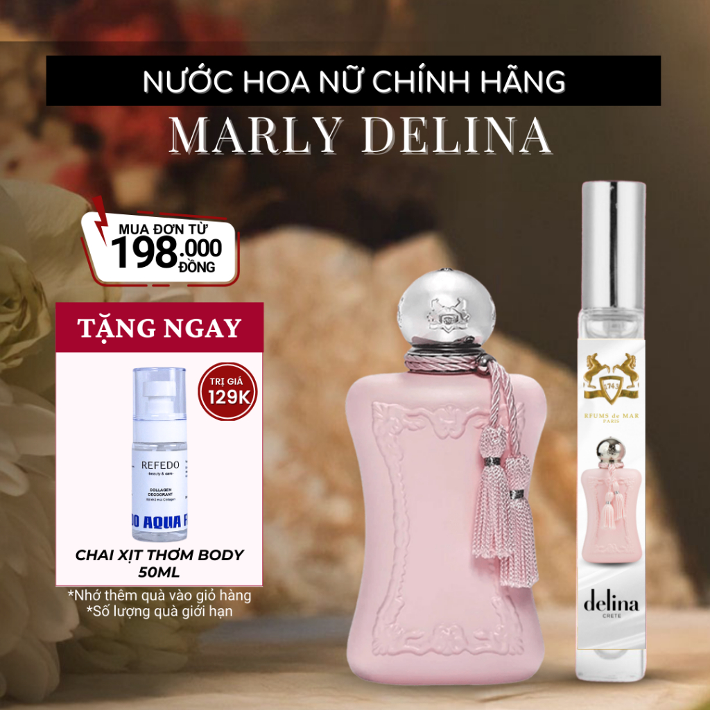 Nước hoa Nữ Marley Delina chính hãng lưu hương thơm lâu nước hoa Delina EDP 10ml