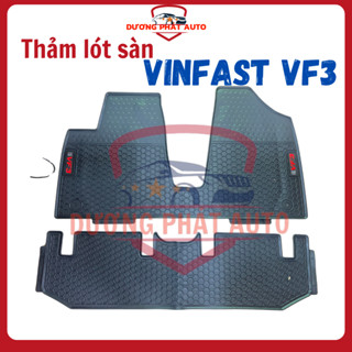  Thảm LÓT SÀN CAO SU xe Vinfast VF3 lót cốp sau xe VF3 Hàng cao su đúc không mùi dày dặn dễ vệ sinh- 1 bộ 2 tấm 