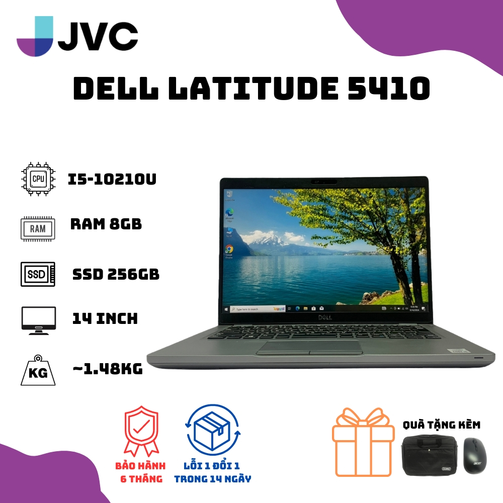 LAPTOP xách tay giá rẻ DELL latitude 5410 i5 10th RAM 8GB SSD 256GB