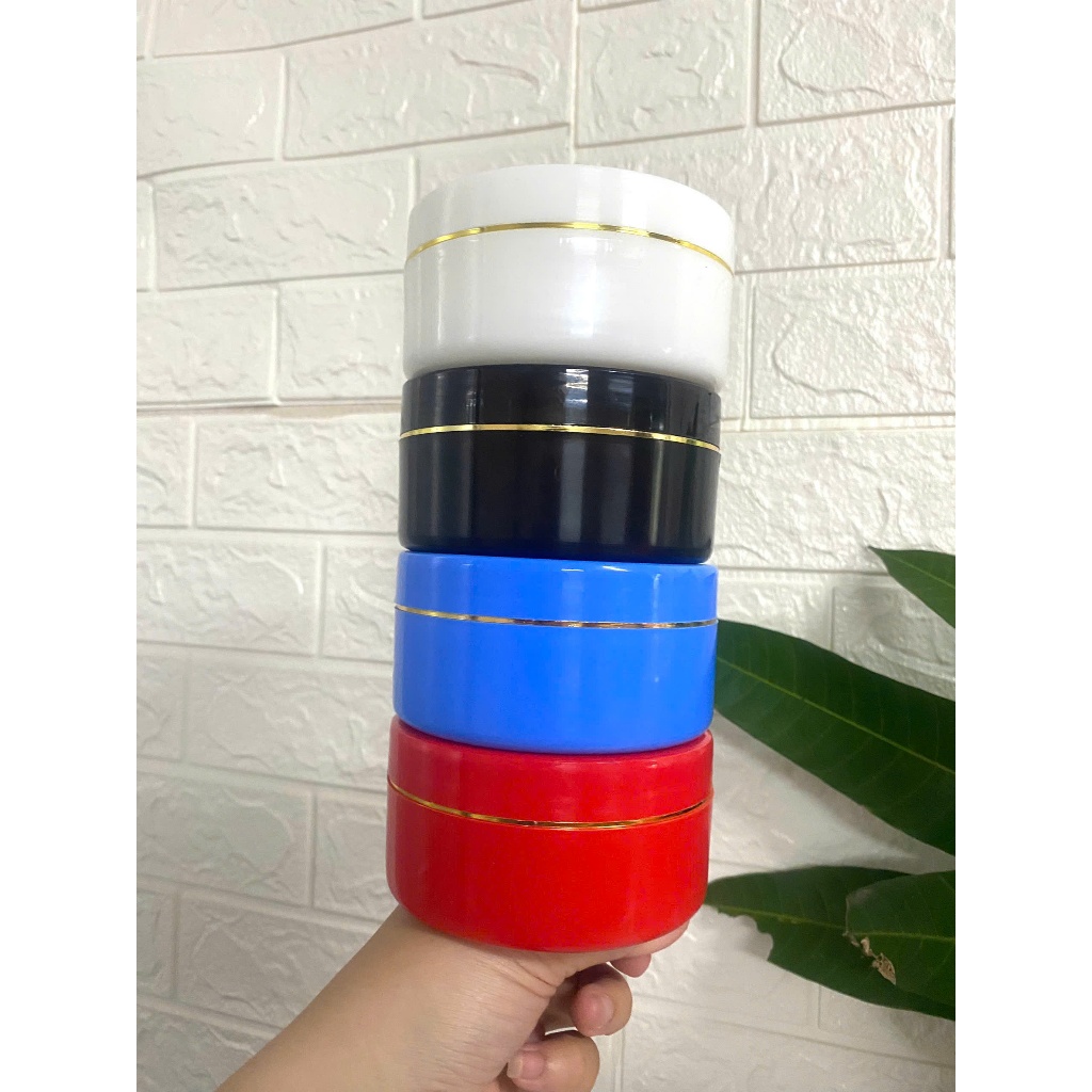 Combo 200 hủ 100g trắng,đen