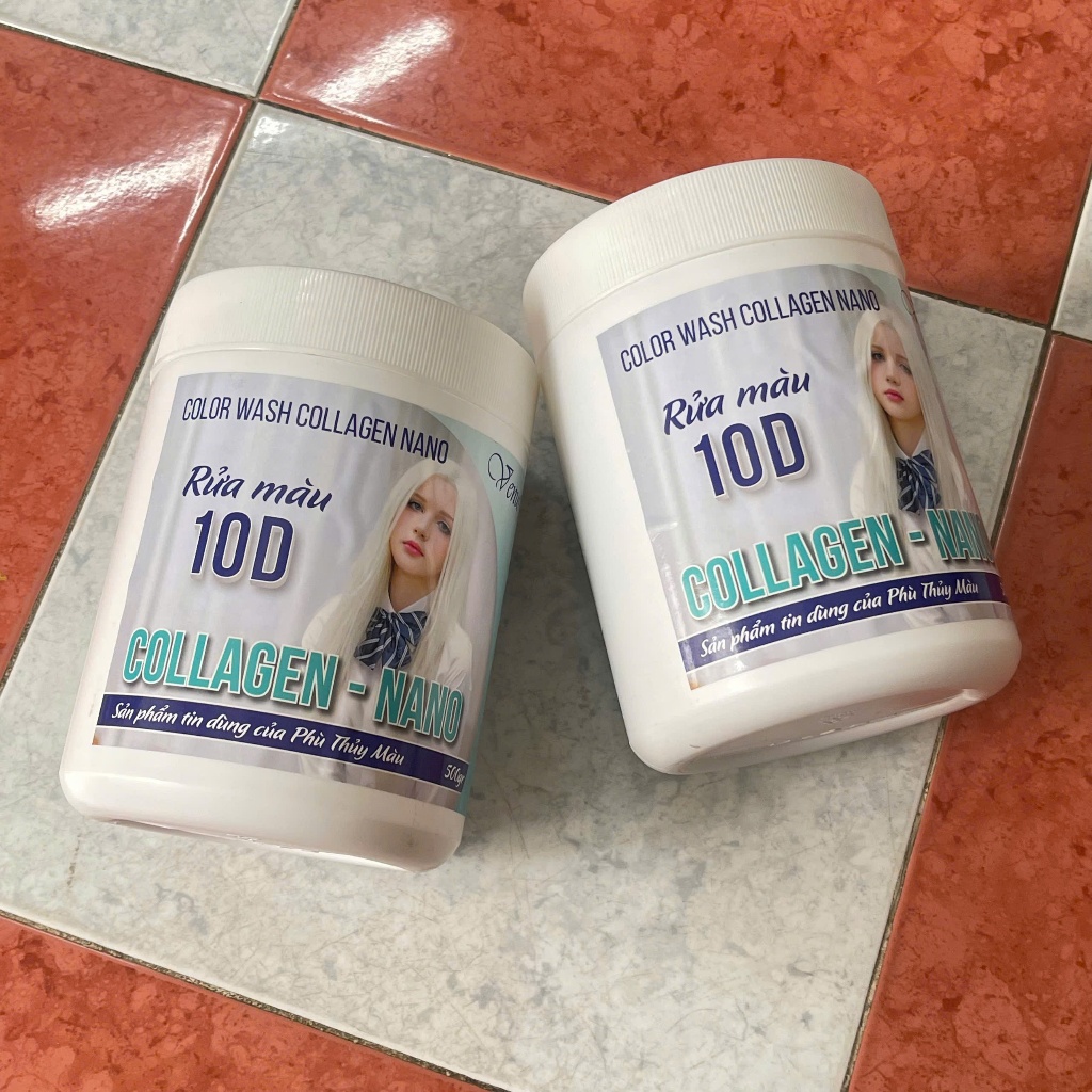 Bột tẩy tóc Collagen, rửa màu tóc