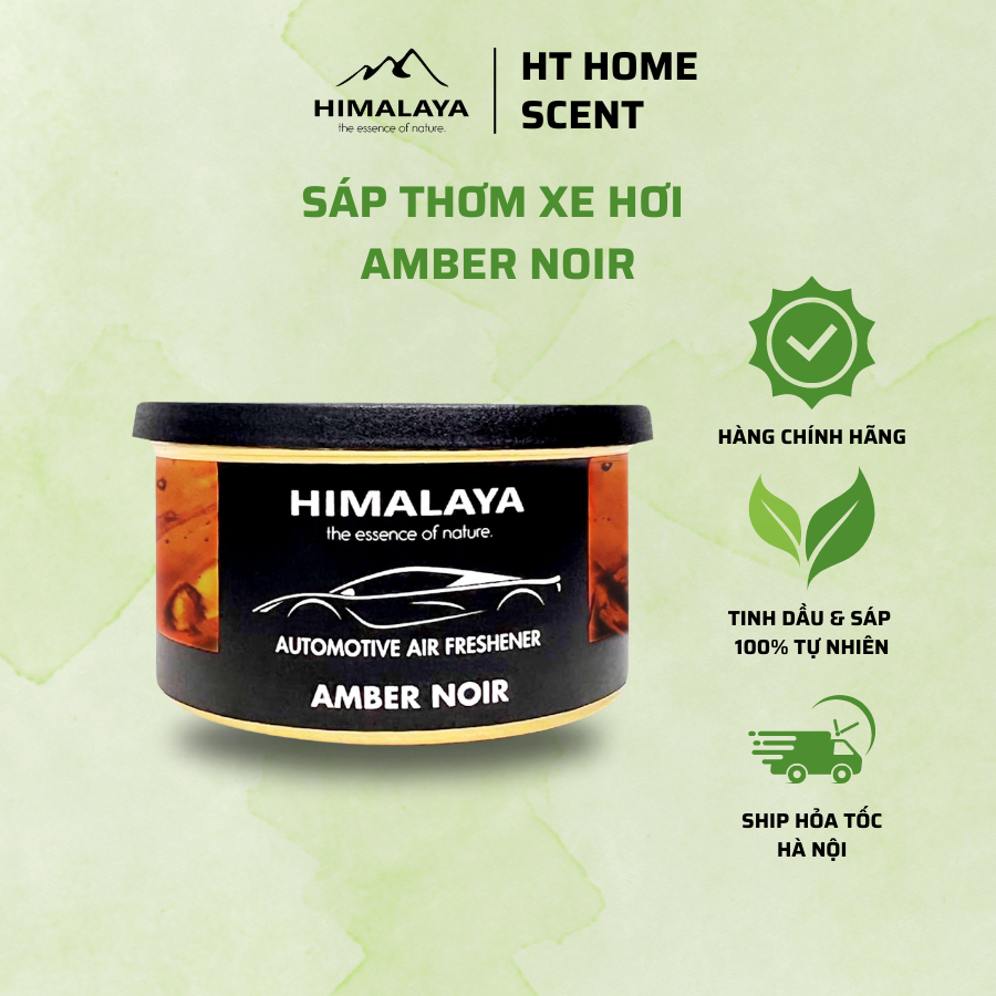Sáp thơm xe hơi Himalaya Amber Noir, Sáp thơm ô tô chính hãng hương thơm ngọt ngào, gợi cảm dễ chịu