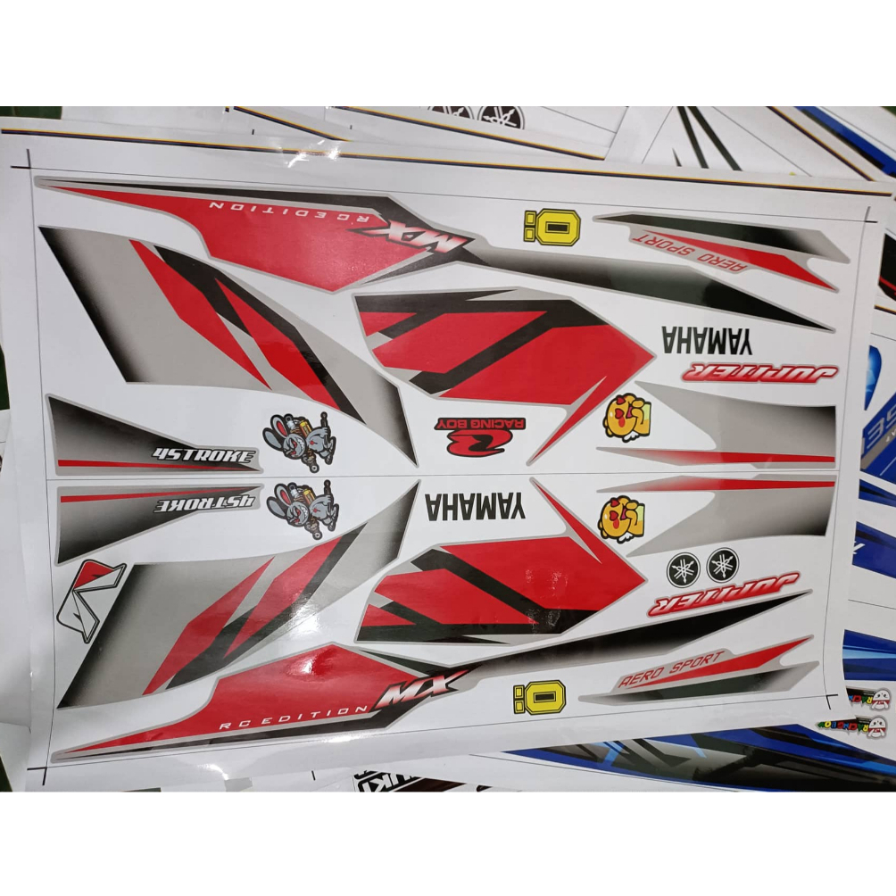 tem rời jupiter mx đỏ xe bạc