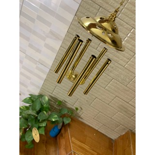 Chuông Gió Đồng 6 Thanh Phong Thủy Loại Dày (ảnh chụp thật sản phẩm)