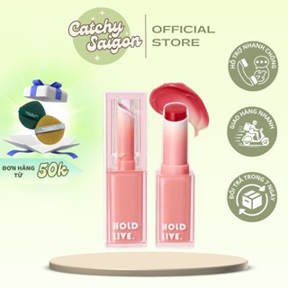 [HOLD LIVE] Son HOLD LIVE Thỏi Dưỡng Có Màu Dạng Thỏi Trụ Vuông Vỏ Hồng Thạch 3.5g (HL723)