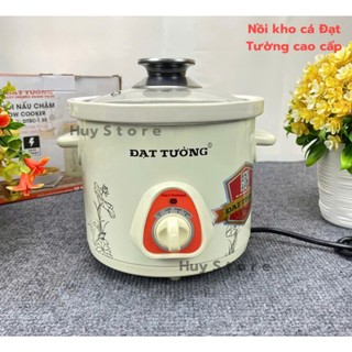 Nồi Hầm Chậm.Kho Cá Đạt Tường Đất Nung,Gốm Sứ Dung Tích 1.5L,2.5L,3.5L,4.5L.nồi nấu chảo đa năng .bảo hành 12 tháng.