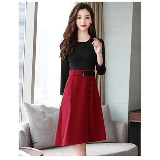 *❣️FREESHIP❣️CHÂN VÁY XẾP LY PHỐI NÚT SILA