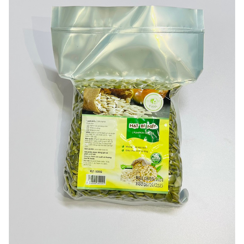 Nhân hạt Bí sống 500g