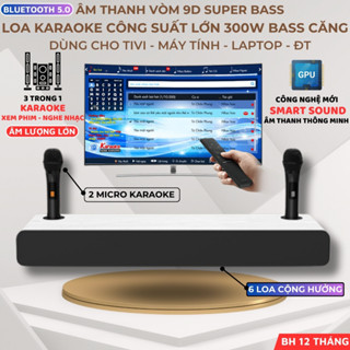 Loa Hát Karaoke Bluetooth Marshelly H5K Tặng Kèm 2 Micro Không Dây Âm Thanh Hay