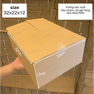set 10 hộp gói hàng quần áo, tài liệu 32x22x12 chất liệu bìa carton 3 lớp