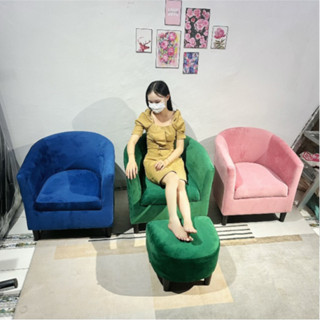 Ghế Sofa Đơn Ghế Nail Ghế Thư Giãn Sang Trọng Chắc Chắn Bền Bỉ Màu Sắc Đa Dạng Kèm Đôn Decor Nhà Đẹp