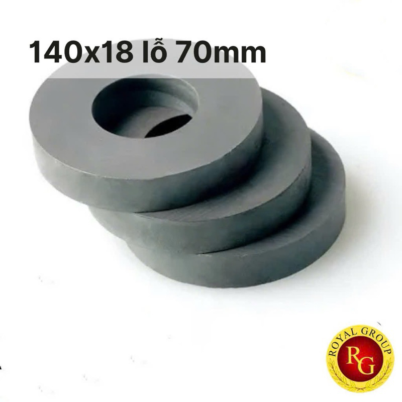 Nam châm Ferrite 140x18, lỗ 70mm
