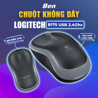 Chuột Không Dây Logitech B175 - USB 2.4Ghz, Nhỏ Gọn, Pin Trâu, Phù Hợp PC/Laptop - Bảo Hành 36 Tháng