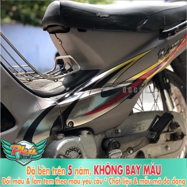 Tem rời Wave Nhỏ Xám Bạc