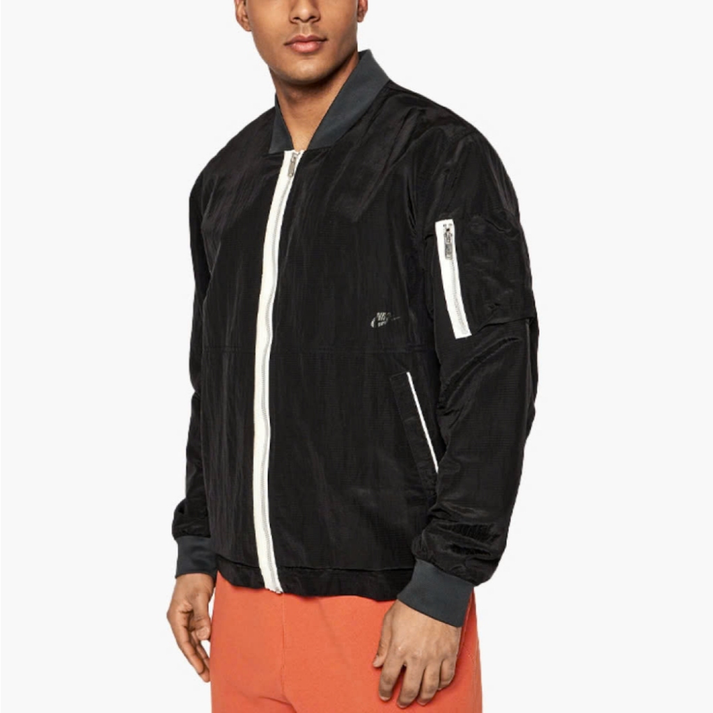 [ HÀNG CHÍNH HÃNG ] ÁO KHOÁC NIKE WOVEN LINED BOMBER JACKET - BLACK