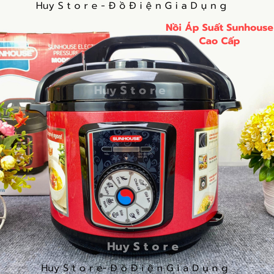 Nồi Áp Suất  Sunhouse SHD1755 chuẩn cao cấp , Nồi Hầm Sunhouse SHD1755  Đa Năng Chống Dính Ninh Xương Huy Store