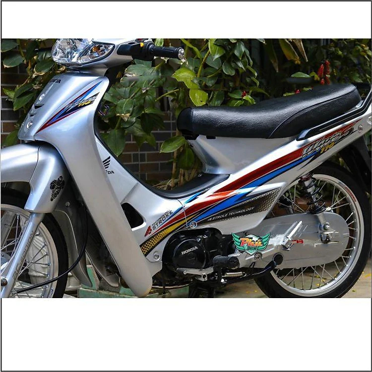 Tem rời Wave nhỏ bạc xanh đỏ (H) -1