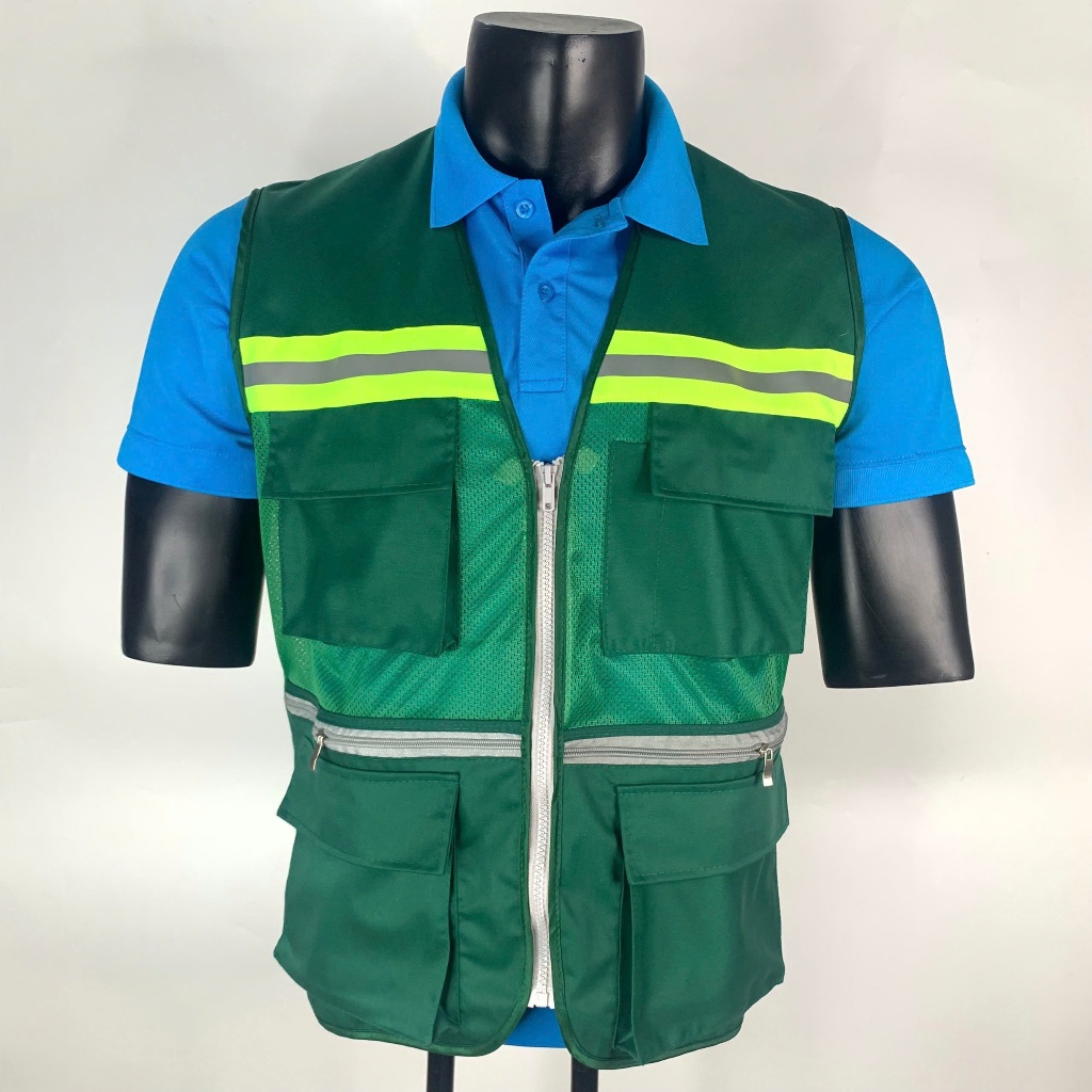 Áo gile phản quang kỹ sư công trình cao cấp áo bảo hộ lao động
