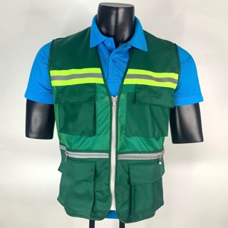 Áo gile phản quang kỹ sư công trình cao cấp áo bảo hộ lao động