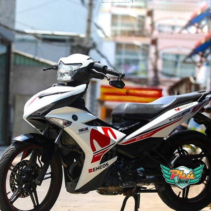 Tem rời EX 150 Movistar trắng đỏ