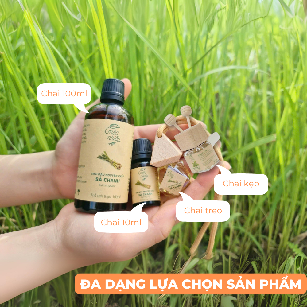 Tinh dầu Mộc Nhiên nguyên chất có kiểm định, tinh dầu sả chanh,bạc hà,treo xe...giúp thơm phòng,khử mùi, đuổi muỗi