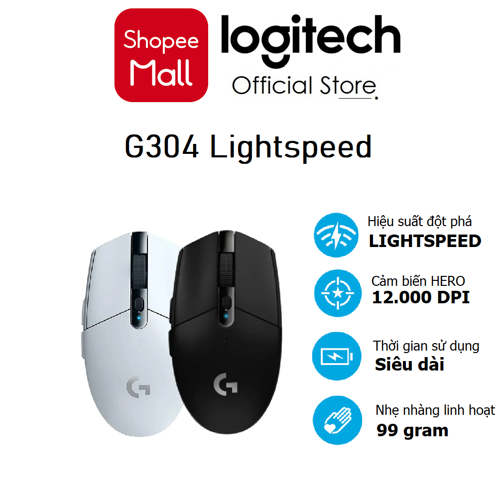 Chuột không dây Logitech G304 - Hàng chính hãng