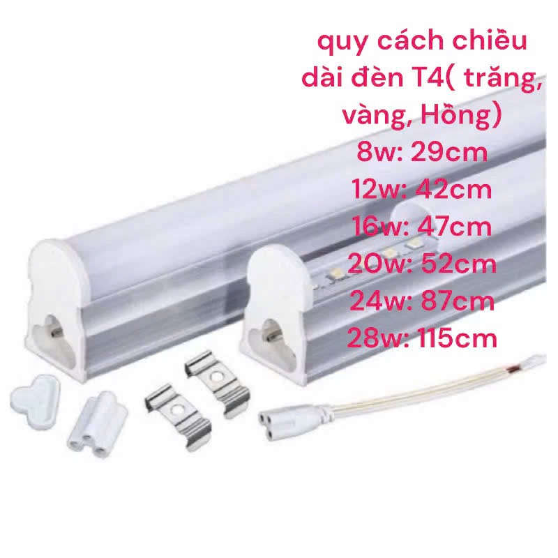 Đèn led t5 t4, led liền máng liền thân