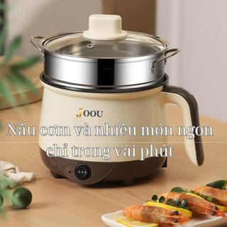   XẢ KHO Số lượng CÓ HẠN  Nồi Lẩu Mini Nồi nấu mì 2 tầng JOOU DRG-18A6 Khay hấp inox - BH 24 tháng 