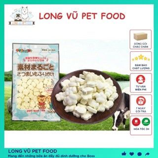  Bánh canxi sữa dê cho chó mèo - Bánh thưởng chó mèo bổ sung canxi gói 100g - Long Vũ Pet Food 