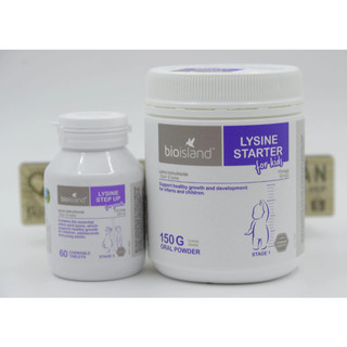 Bột Tăng Chiều Cao Lysine Úc 150g, Hộp 60 viên Ly-sine tăng chiều cao cho bé