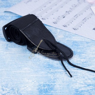 Dây đeo đàn ukulele guitar cao cấp màu đen tặng chốt đeo