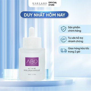 Serum HA B5 ABO - Phục hồi da, cấp ẩm, căng bóng da tức thì, đều màu da, chống lão hóa 30ml - USOLAB