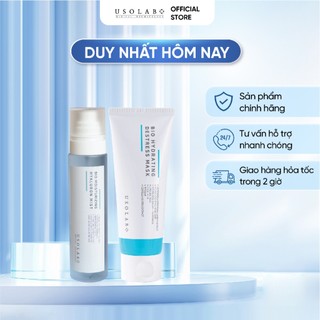 Bộ đôi dưỡng da ban đêm USOLAB - Xịt khoáng cấp ẩm Hyaluron Mist 150ml + Mặt nạ ngủ Destress Mask 100ml ||