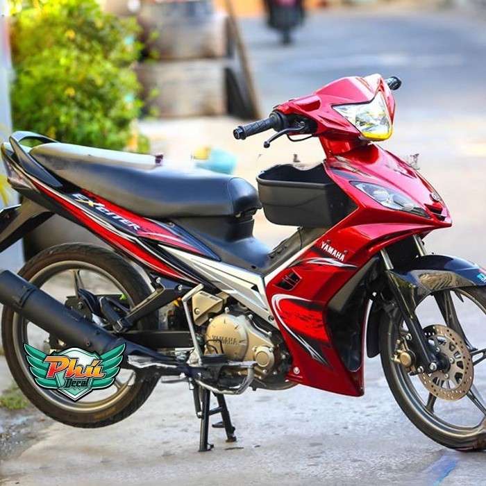 Tem rời EX nhỏ 135 đời 2006-2010 Đỏ đen cover tem xe Exciter 2006