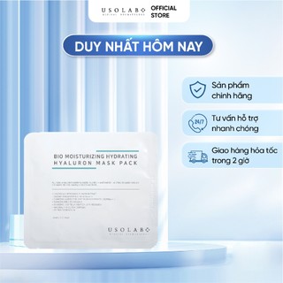 Mặt nạ cấp ẩm Hyaluronic USOLAB làm dịu các tổn thương da hộp 30ml
