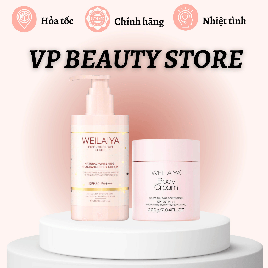 Kem Dưỡng Trắng Da Toàn Thân Weilaiya, Kem Body Weilaiya
